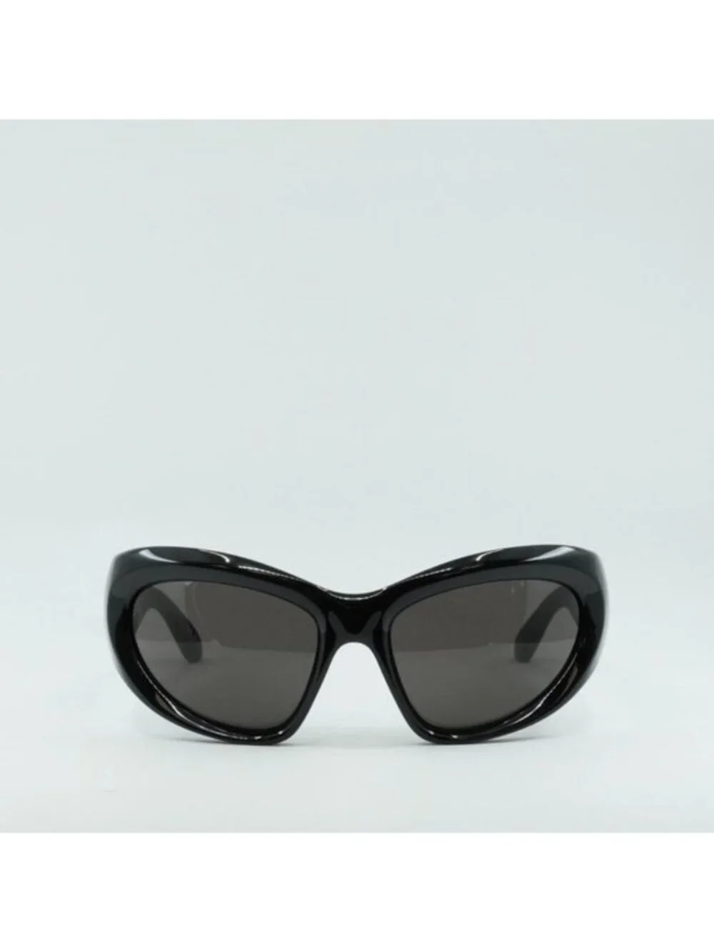 Balenciaga BB0228S 001 Geometric Sunglasses - Black/Grey